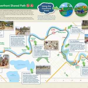 Mildura Riverfront Shared Path brochure and map