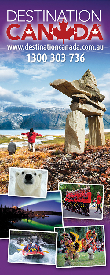 Destination Canada pull up banner