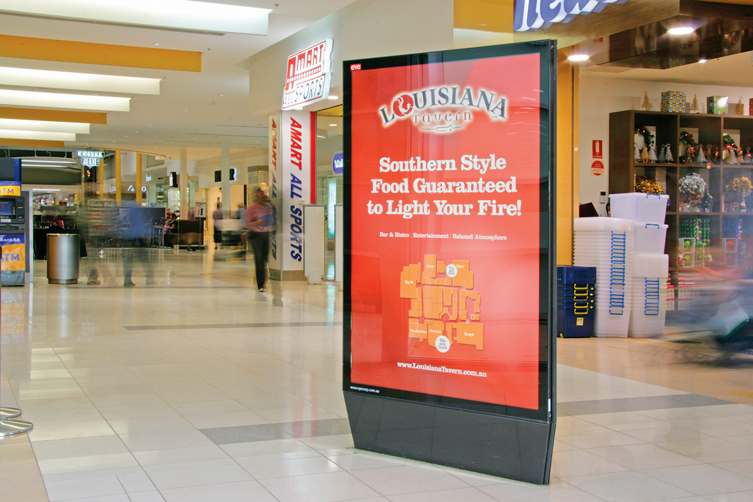 Louisiana Tavern shopping centre display