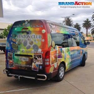 Euston Club Resort Shuttle Bus wrap