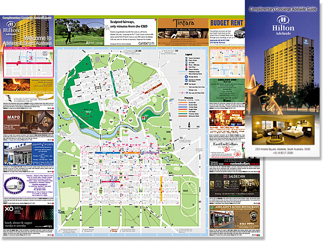 Hilton and Adelaide map