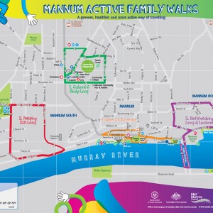 Mannum Active Family Walks map