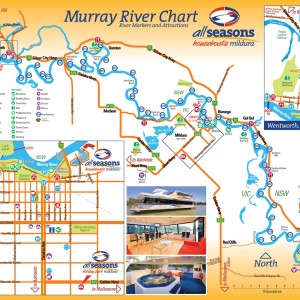 Mildura and All Seasons Houseboats map