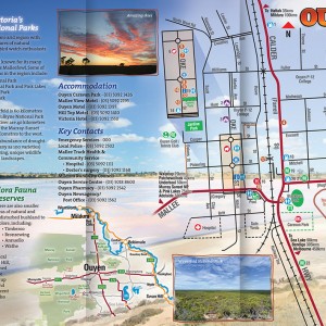 Ouyen Town Mallee Map