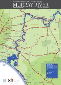South Australia's Murray River Map