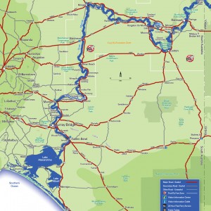 South Australia's Murray River Map