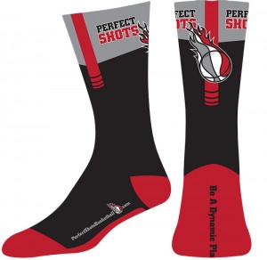 Perfect Shots Basketball Socks design