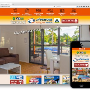 All Seasons Holiday Park Mildura website