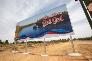 Wentworth Region Australia Murray Darling Heartland Gol Gol sign