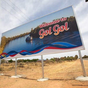 Wentworth Region Australia Murray Darling Heartland Gol Gol sign