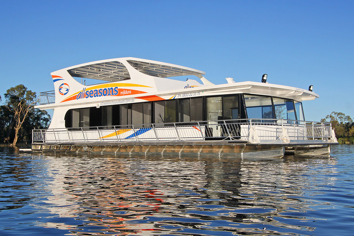 All Seasons Houseboats branding