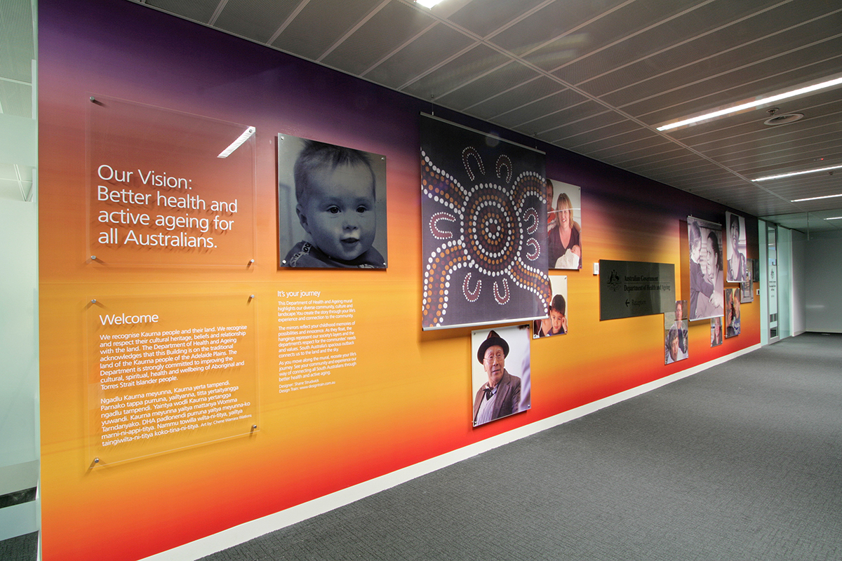 Department of Health Adelaide Foyer display