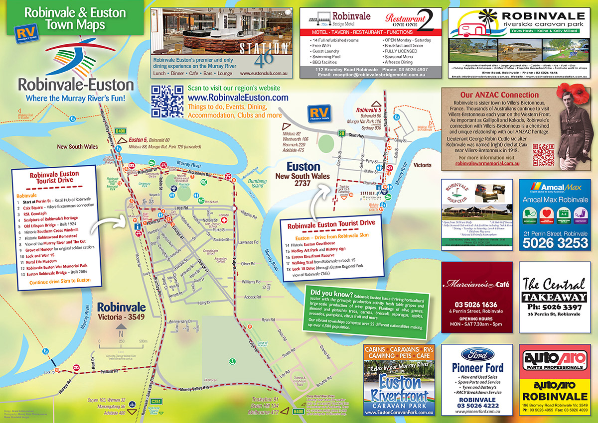 Euston Robinvale town map