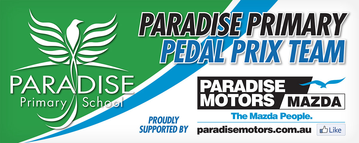 Paradise Primary Pedal Prix Banner