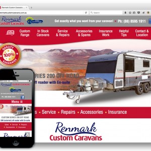 Renmark Custom Caravans website