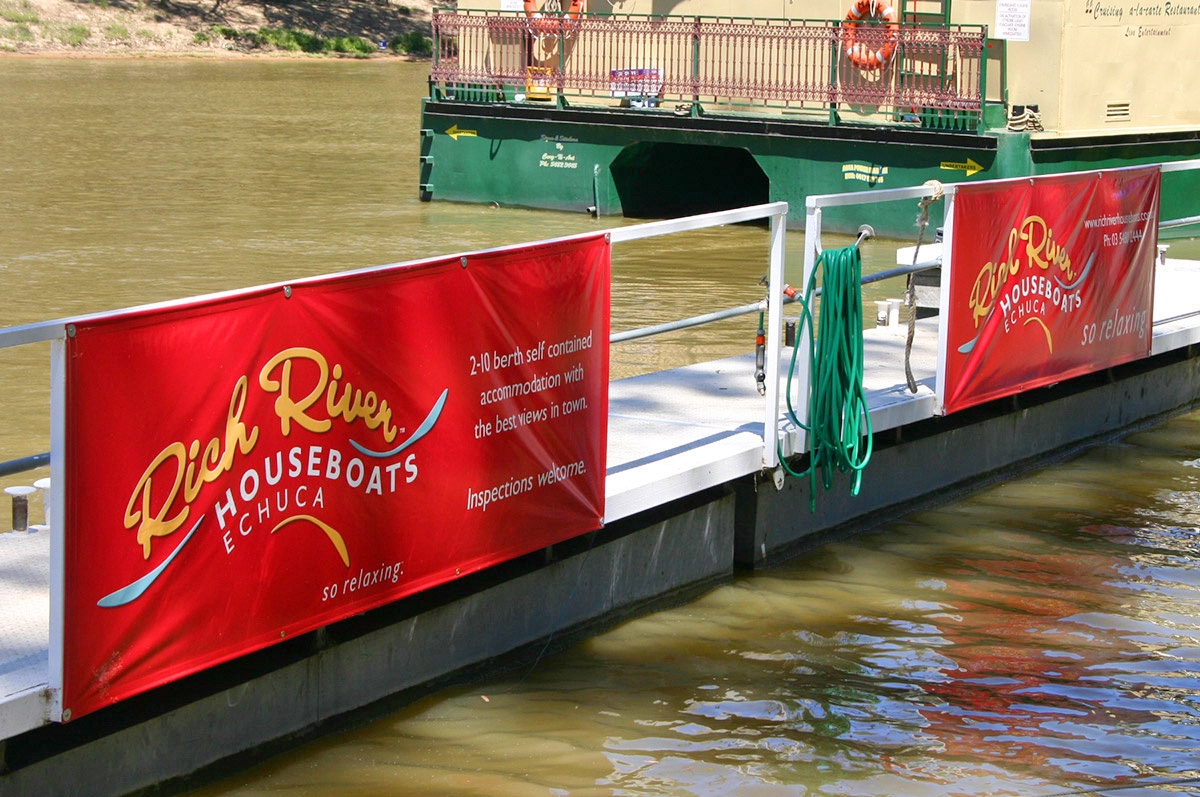 Rich River Houseboats banners