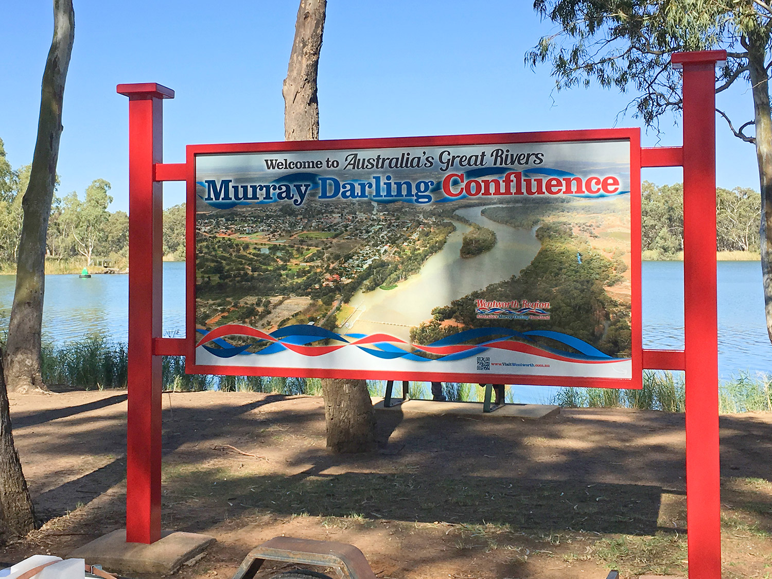 Murray Darling Junction Interpretive sign