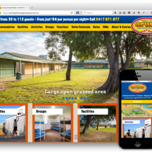 Yorke Peninsula Group Accommodation website