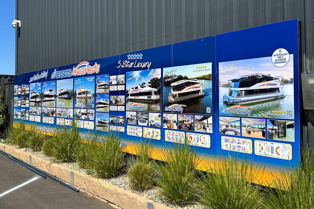 All Seasons Houseboats Marina Houseboat Sign