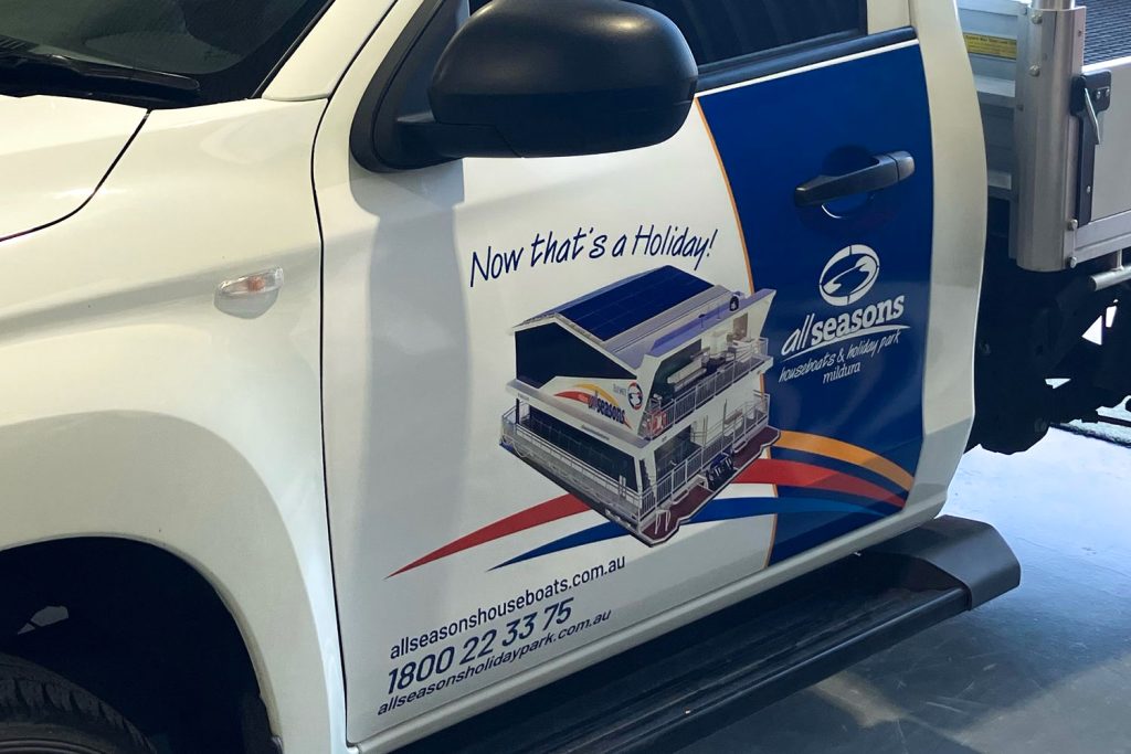 All Seasons Ute signage