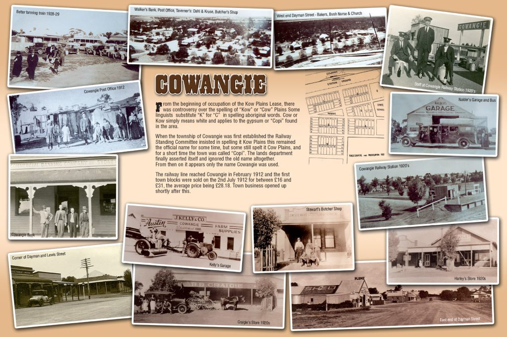 Cowangie Heritage sign