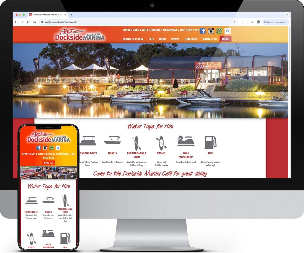 Dockside Mildura Marina website