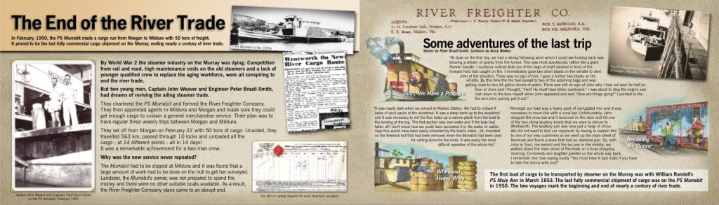 End of the River Trade Interpretive Display Mannum Museum