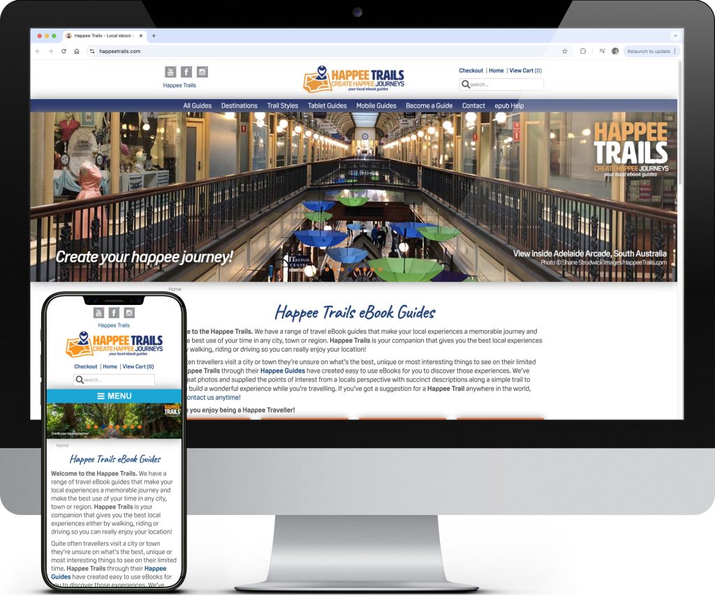 Happee Trails website