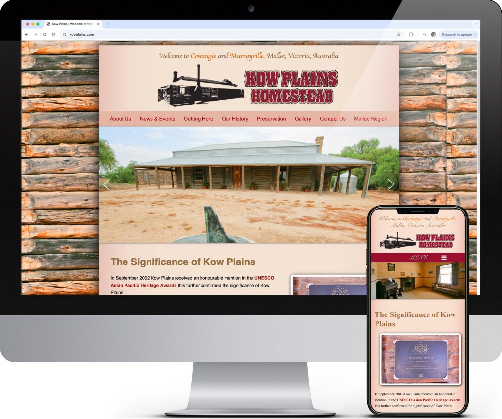Kow Plains website