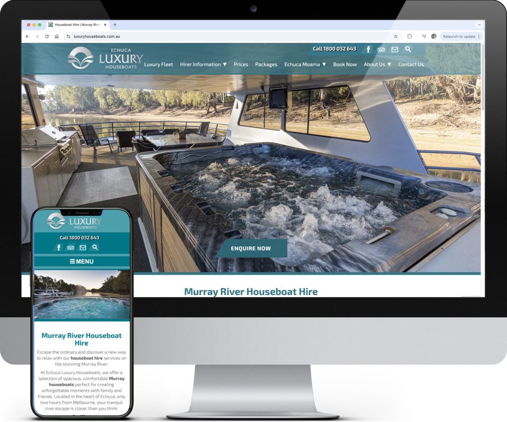 Echuca Luxury Houseboats Website