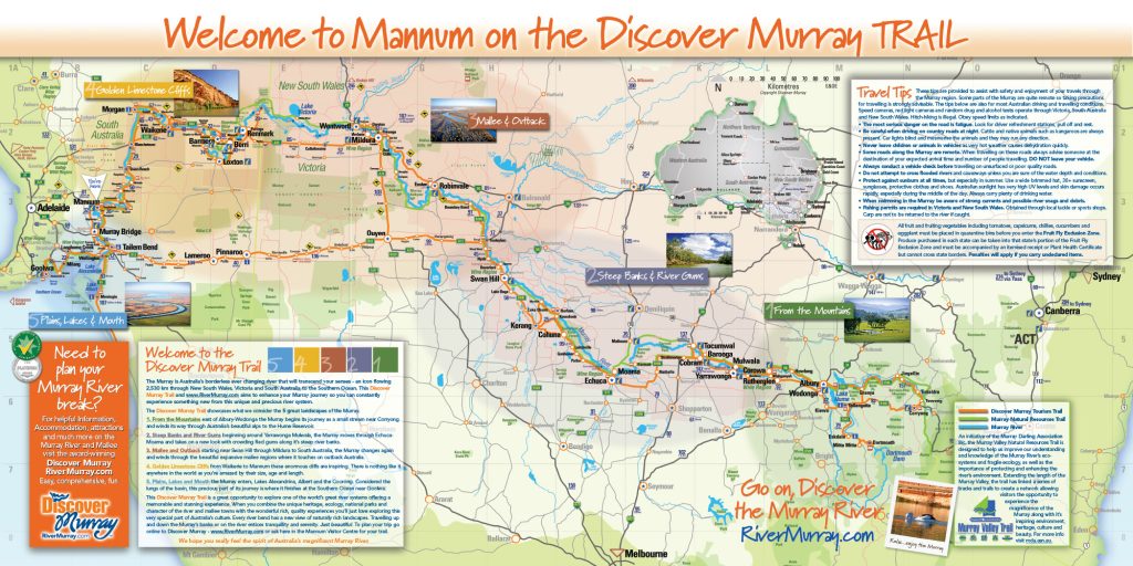 Discover Murray River Trail Mannum Visitor Centre