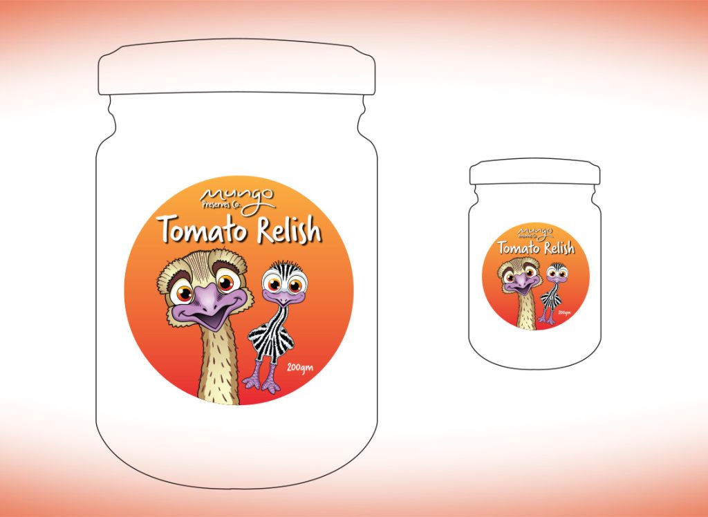 Mungo Preserves Co Tomato Relish label