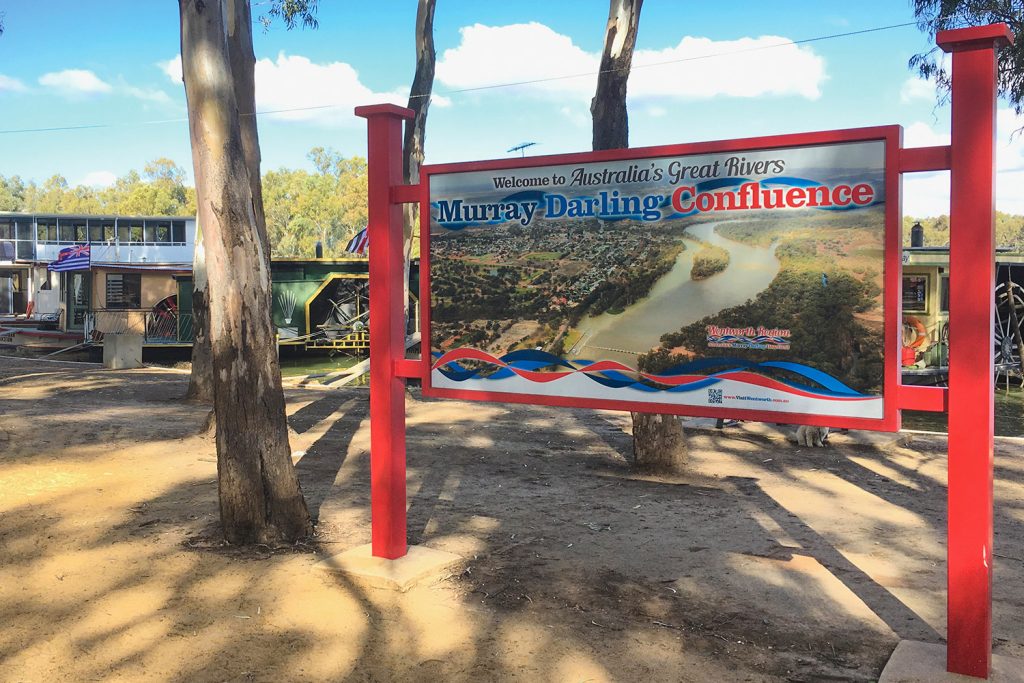 Murray Darling Junction Interpretive sign