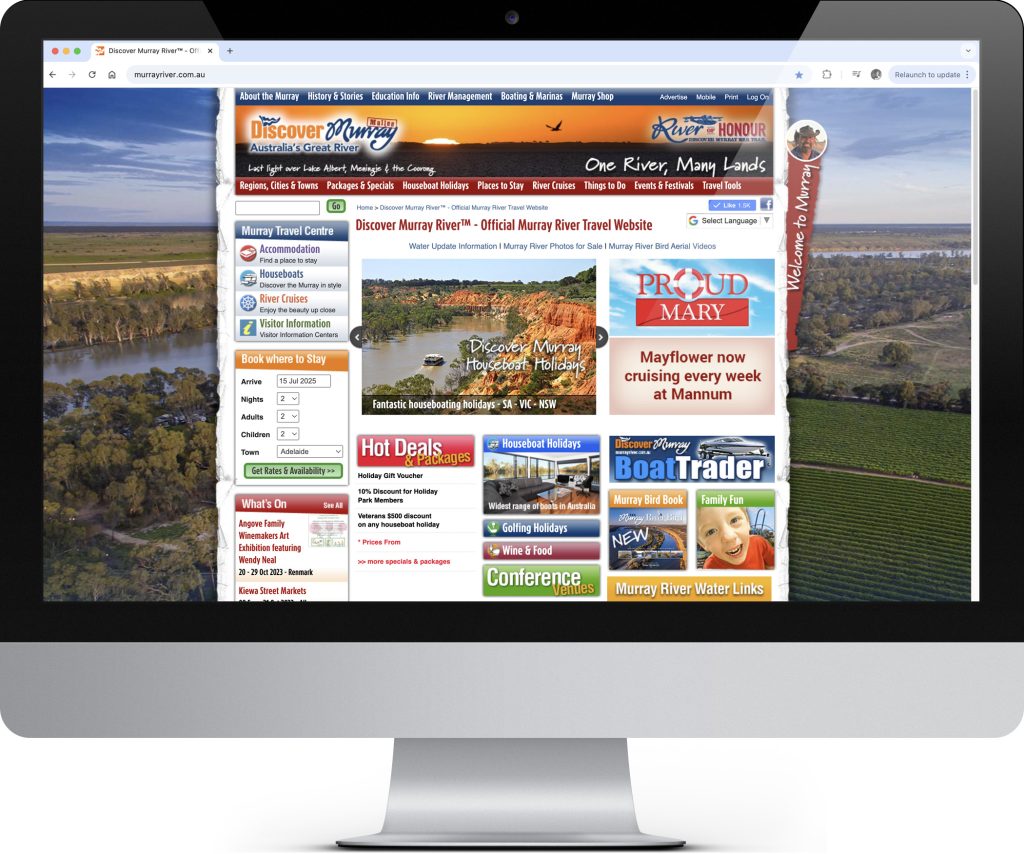 Discover Murray River website