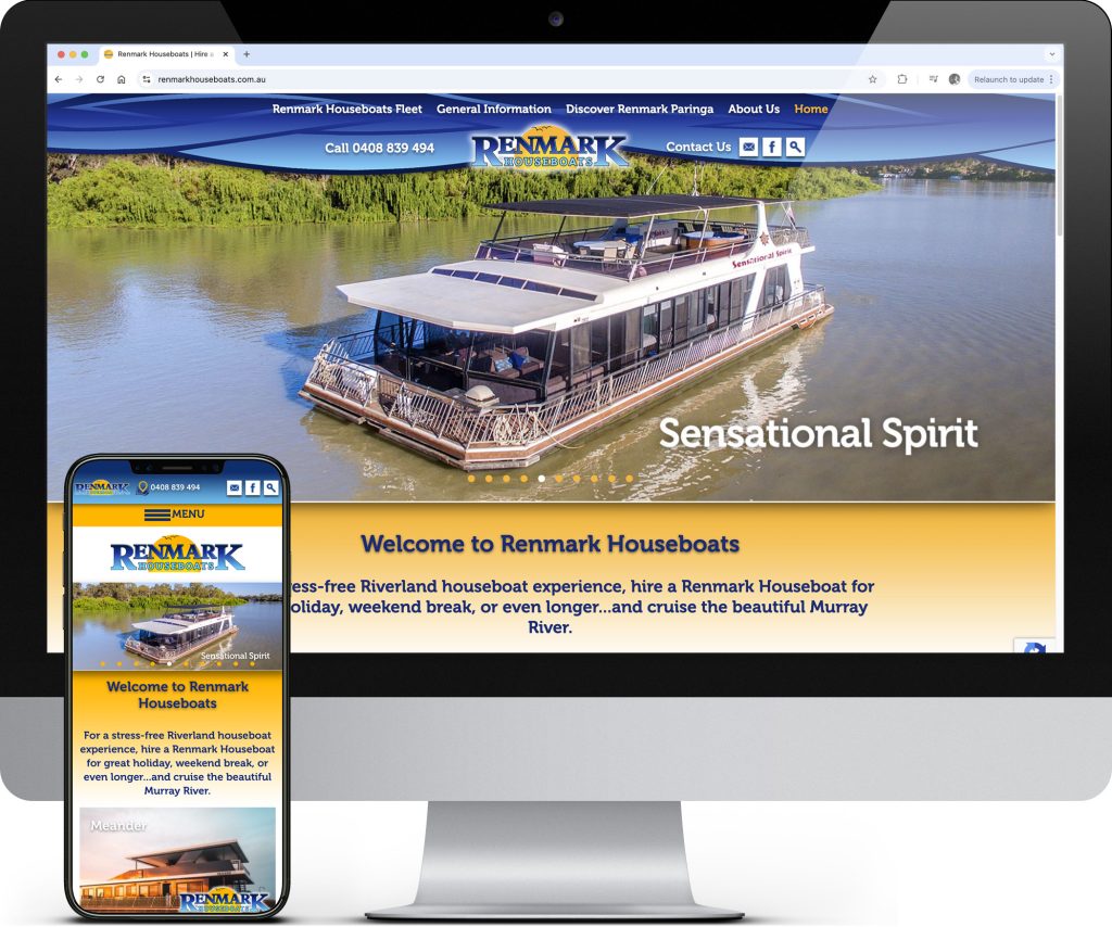 Renmark Houseboats website