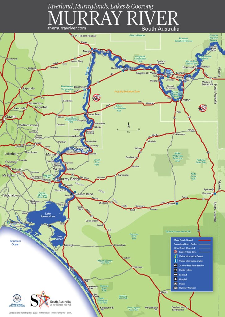 South Australia’s Murray River Map