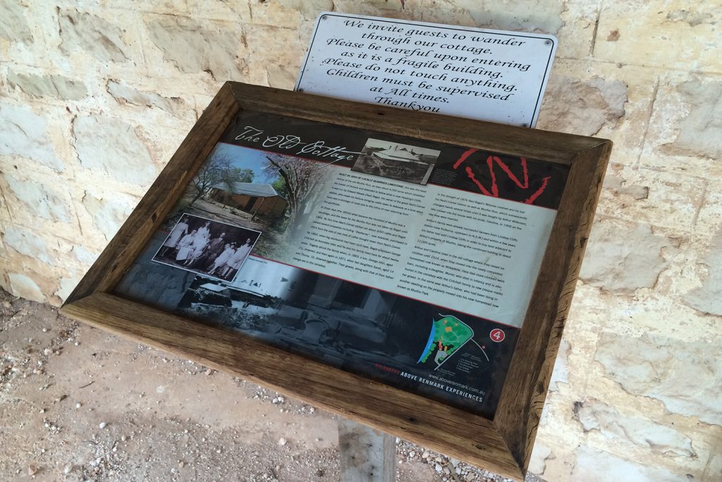 Wilkadene Interpretive signage