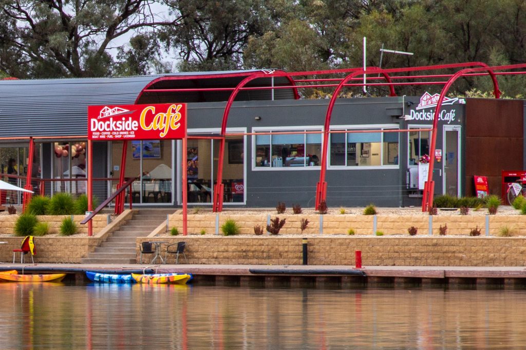 Dockside Cafe signage