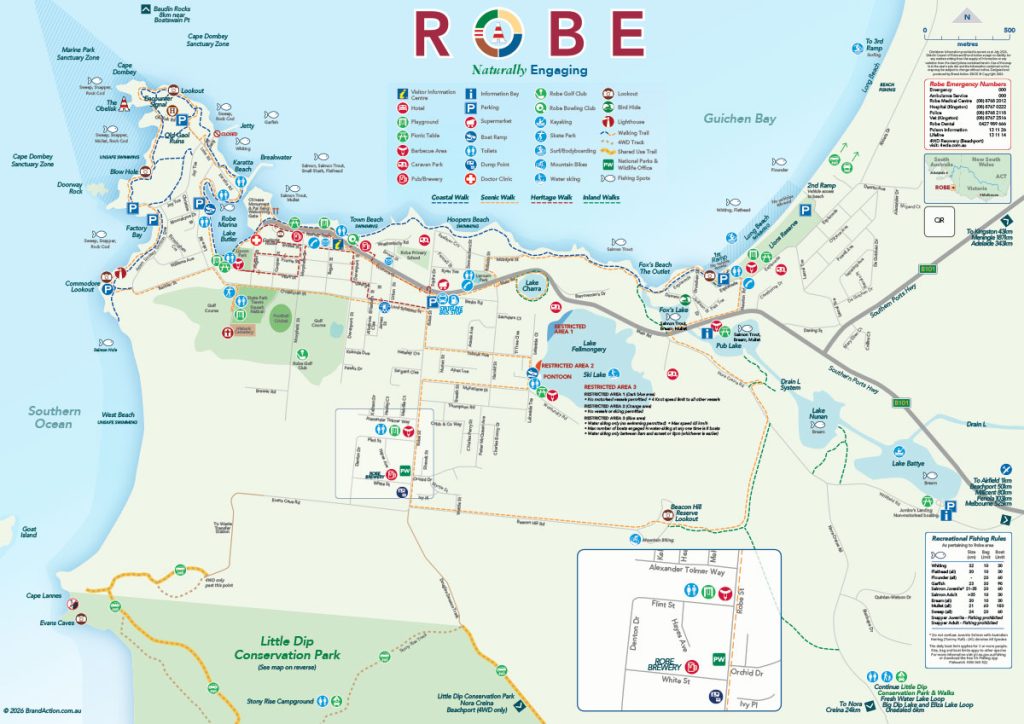 Robe Town and Little Dip Conservation Park Maps